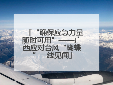 “确保应急力量随时可用”——广西应对台风“蝴蝶”一线见闻