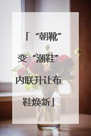 “朝靴”变“潮鞋”内联升让布鞋焕新
