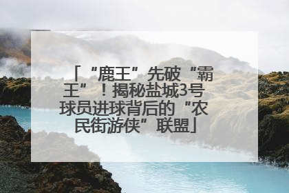 “鹿王”先破“霸王”！揭秘盐城3号球员进球背后的“农民街游侠”联盟