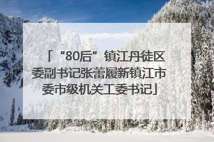 “80后”镇江丹徒区委副书记张蕾履新镇江市委市级机关工委书记
