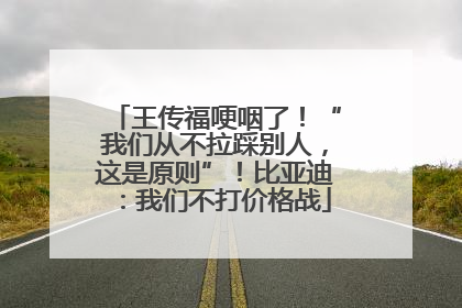 王传福哽咽了！“我们从不拉踩别人，这是原则”！比亚迪：我们不打价格战