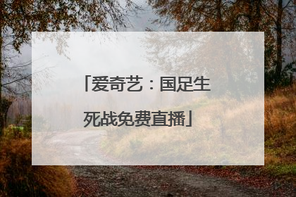爱奇艺：国足生死战免费直播