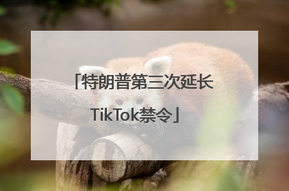 特朗普第三次延长TikTok禁令