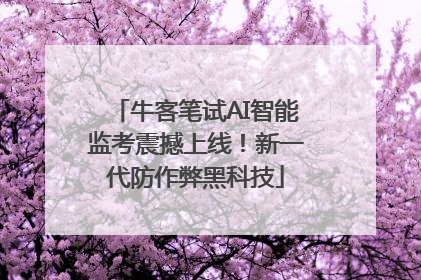 牛客笔试AI智能监考震撼上线！新一代防作弊黑科技