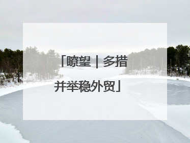 瞭望｜多措并举稳外贸