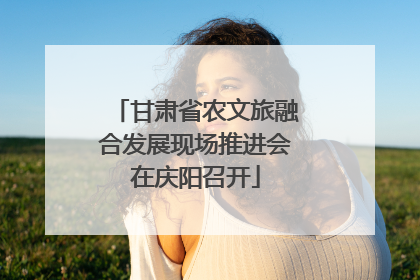 甘肃省农文旅融合发展现场推进会在庆阳召开