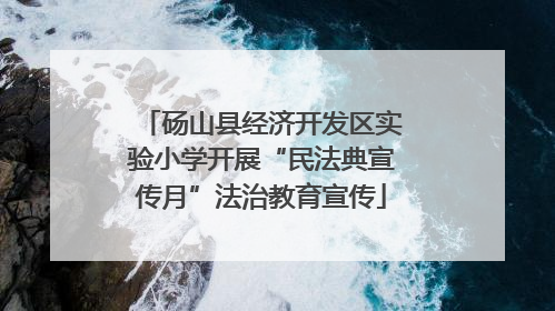 砀山县经济开发区实验小学开展“民法典宣传月”法治教育宣传