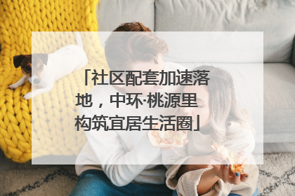 社区配套加速落地，中环·桃源里构筑宜居生活圈