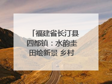 福建省长汀县四都镇：水韵圭田绘新景 乡村振兴谱华章