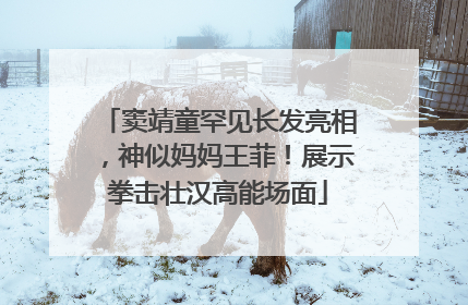 窦靖童罕见长发亮相，神似妈妈王菲！展示拳击壮汉高能场面