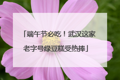 端午节必吃！武汉这家老字号绿豆糕受热捧