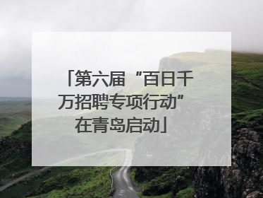 第六届“百日千万招聘专项行动”在青岛启动