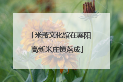 米芾文化馆在襄阳高新米庄镇落成