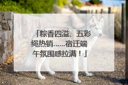 粽香四溢、五彩绳热销……宿迁端午氛围感拉满！