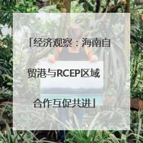 经济观察：海南自贸港与RCEP区域合作互促共进