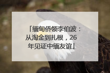 缅甸侨领李伯波：从淘金到扎根，26年见证中缅友谊
