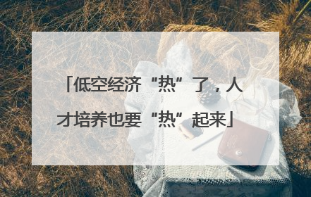低空经济“热”了，人才培养也要“热”起来