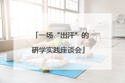 一场“出汗”的研学实践座谈会