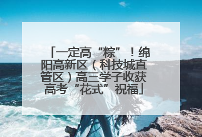 一定高“粽”！绵阳高新区（科技城直管区）高三学子收获高考“花式”祝福