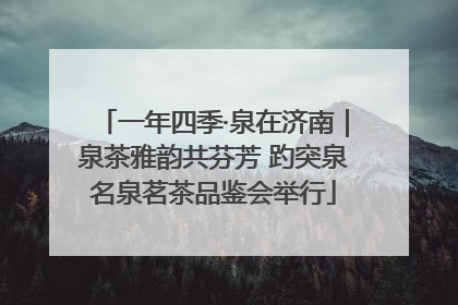 一年四季·泉在济南｜泉茶雅韵共芬芳 趵突泉名泉茗茶品鉴会举行