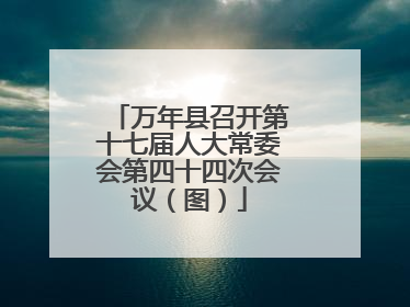 万年县召开第十七届人大常委会第四十四次会议（图）