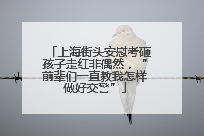 上海街头安慰考砸孩子走红非偶然，“前辈们一直教我怎样做好交警”