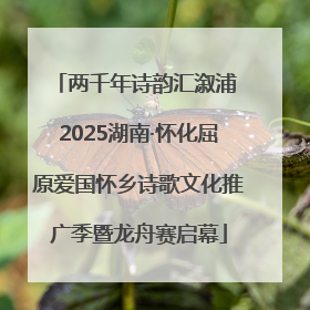 两千年诗韵汇溆浦 2025湖南·怀化屈原爱国怀乡诗歌文化推广季暨龙舟赛启幕