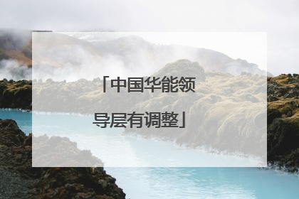 中国华能领导层有调整