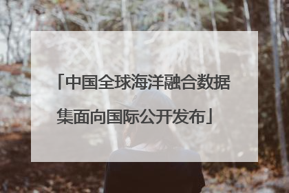 中国全球海洋融合数据集面向国际公开发布