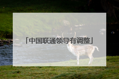中国联通领导有调整