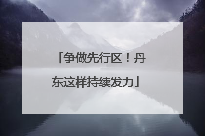 争做先行区！丹东这样持续发力