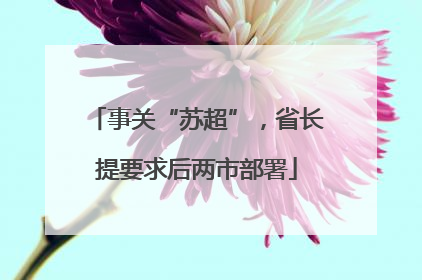 事关“苏超”，省长提要求后两市部署