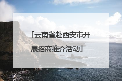 云南省赴西安市开展招商推介活动