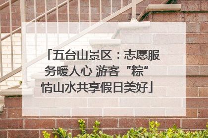 五台山景区：志愿服务暖人心 游客“粽”情山水共享假日美好
