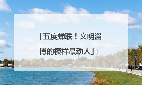 五度蝉联！文明淄博的模样最动人