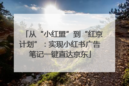 从“小红盟”到“红京计划”：实现小红书广告笔记一键直达京东
