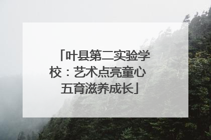 叶县第二实验学校：艺术点亮童心 五育滋养成长