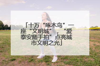 十万“啄木鸟”一座“文明城”，“爱泰安随手拍”点亮城市文明之光