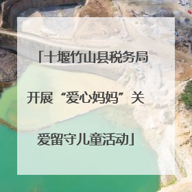 十堰竹山县税务局开展“爱心妈妈”关爱留守儿童活动
