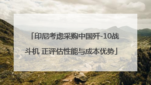 印尼考虑采购中国歼-10战斗机 正评估性能与成本优势