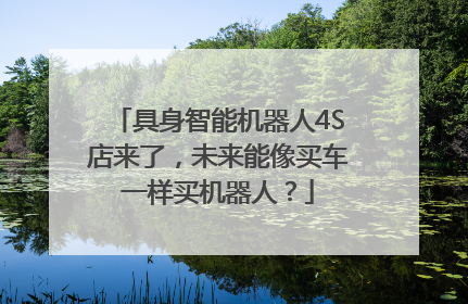 具身智能机器人4S店来了，未来能像买车一样买机器人？