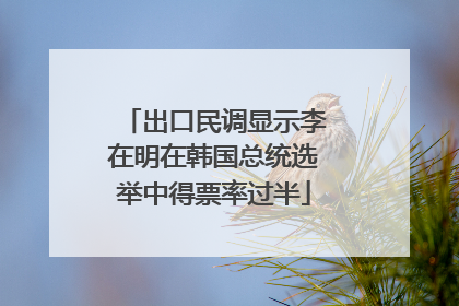 出口民调显示李在明在韩国总统选举中得票率过半