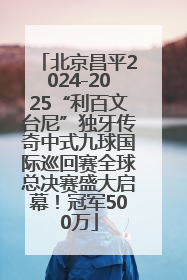 北京昌平2024-2025“利百文台尼”独牙传奇中式九球国际巡回赛全球总决赛盛大启幕！冠军500万