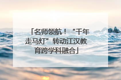 名师领航！“千年走马灯”转动江汉教育跨学科融合