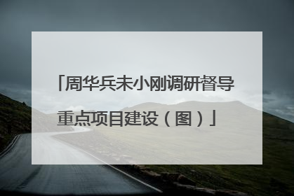 周华兵未小刚调研督导重点项目建设（图）