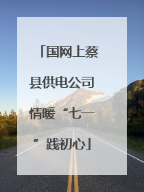 国网上蔡县供电公司情暖“七一”践初心