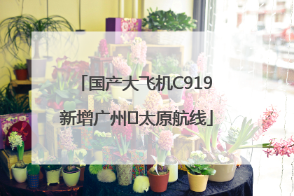 国产大飞机C919新增广州⇌太原航线