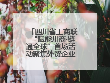 四川省工商联“赋能川商·链通全球”首场活动聚焦外贸企业应对贸易摩擦