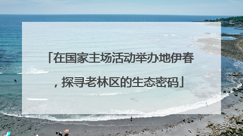 在国家主场活动举办地伊春，探寻老林区的生态密码