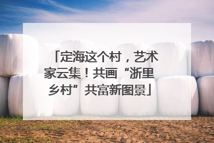 定海这个村，艺术家云集！共画“浙里乡村”共富新图景